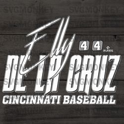 Elly De La Cruz Cincinnati Baseball SVG – Cincinnati Reds MLB Players SVG PNG EPS DXF PDF, Cricut File