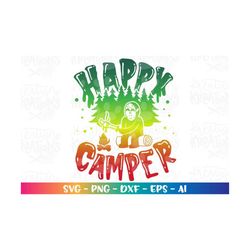 happy camper svgfunny kids camping shirt design scary s'mores print iron on cut file silhouette cricut cameo download ve