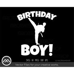 karate svg birthday boy - karate svg, martial arts svg, taekwondo svg, cricut file for karate lovers