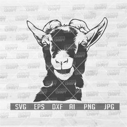 goat head svg | farm animal clipart | farmlife cutfile | farming dad gift idea | barn goats dxf | farmer shirt png | cut