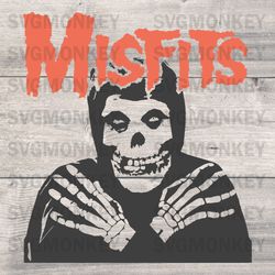 Misfits Rock Band Skull SVG – Misfits American Punk Rock Band SVG PNG EPS DXF PDF, Cricut File