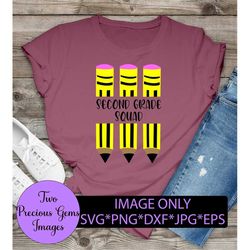 second grade squad. second grade. teacher svg. 2nd grade. second grade teacher. pencil svg. 2nd grade teacher svg, cut f