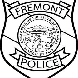 fremont police patch state of nebraska vector svg dxf eps png jpg file