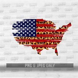distressed leopard usa | png & jpeg files | american leopard background image | patriotic momlife printable prints | usa