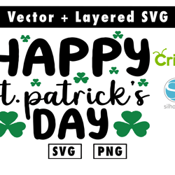 happy-st-patrick-s-day svg and png files for cricut machine , anime svg , manga svg , goku svg
