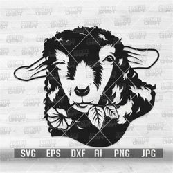 cute funny sheep winking svg | farm animal clipart | barn gift | sheep fur cut file | goat's milk monogram | farm life s