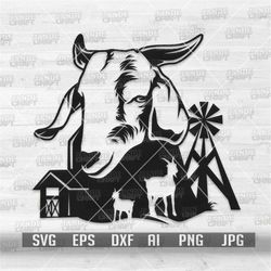 farm goat svg | goat head svg | goat stencil | farm animal svg | farm life svg | us farm monogram | goat clipart | goat