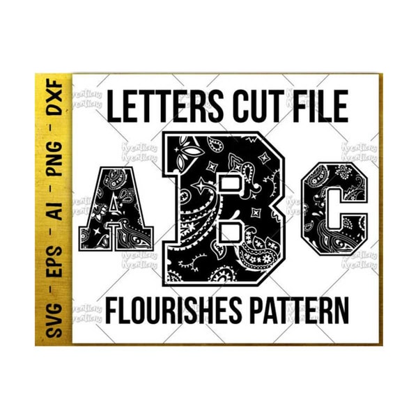 Pattern Letters Svg Flourishes Alphabet svg letters svg Flourishes Pattern Alpha | Inspire ...