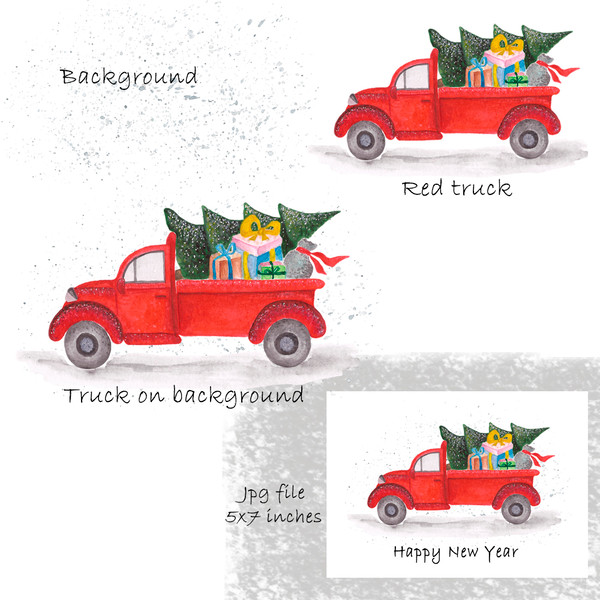 Christmas-truck-clipart