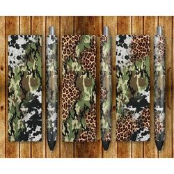 Cowhide Leopard Camouflage Pen Wraps Png Sublimation Design,Camouflage Pen Wrap Png, Western Leopard Pen Wrap Png, Insta