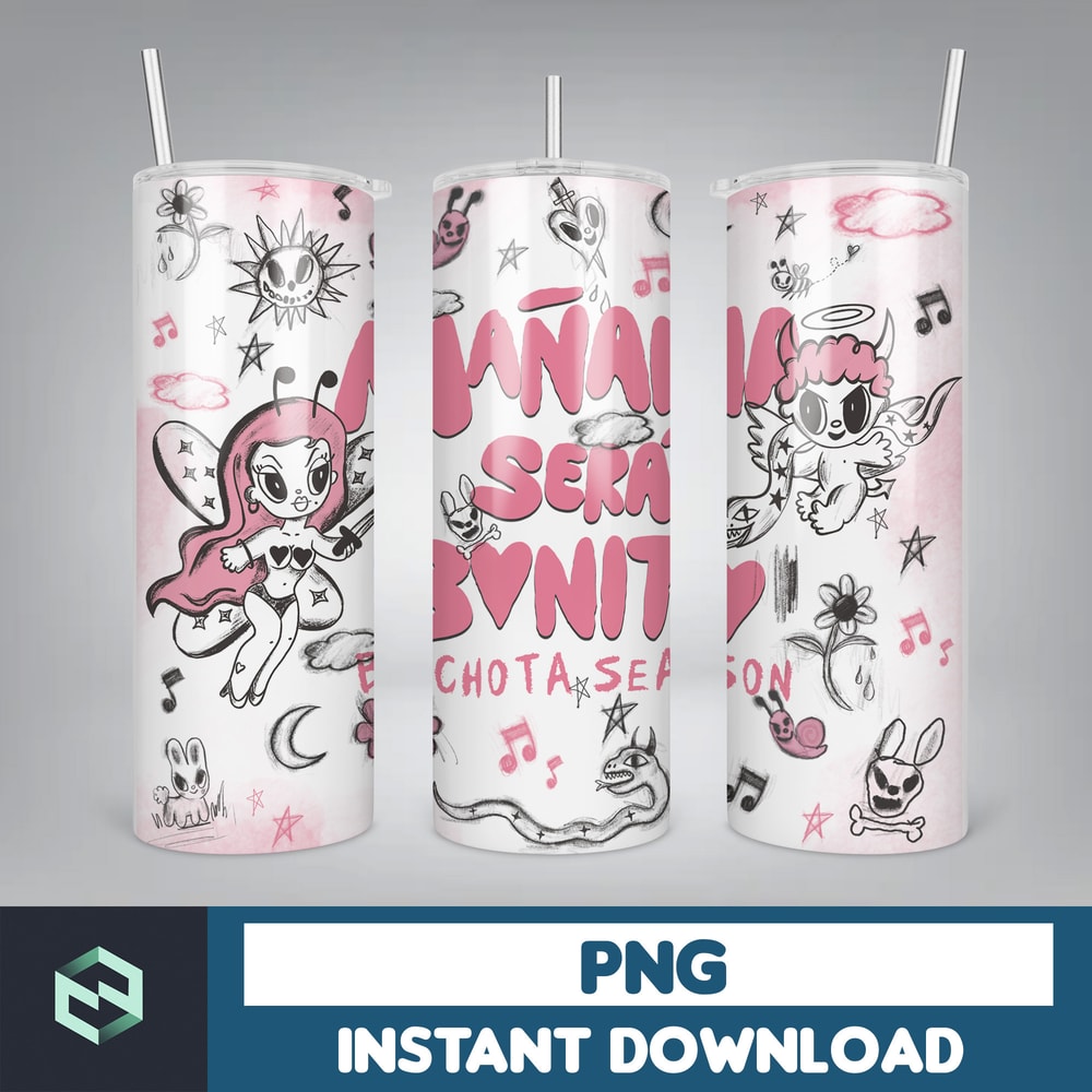 Bichota Season Coffee Skinny Tumbler 20oz Design, Manana Sera Bonito Tumbler Digital Design, Music Straight Tumbler (18).jpg