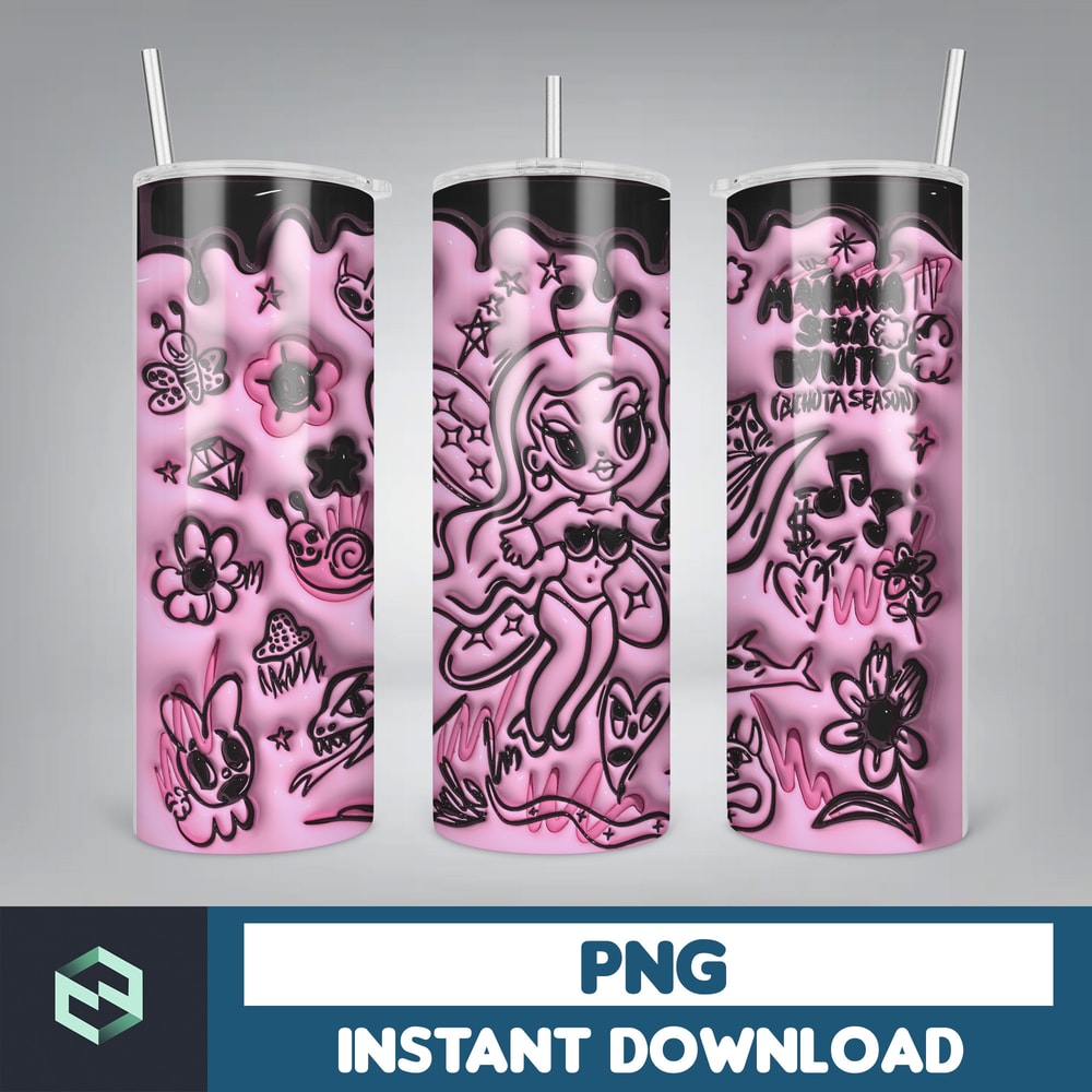 Bichota Season Coffee Skinny Tumbler 20oz Design, Manana Sera Bonito Tumbler Digital Design, Music Straight Tumbler (24).jpg