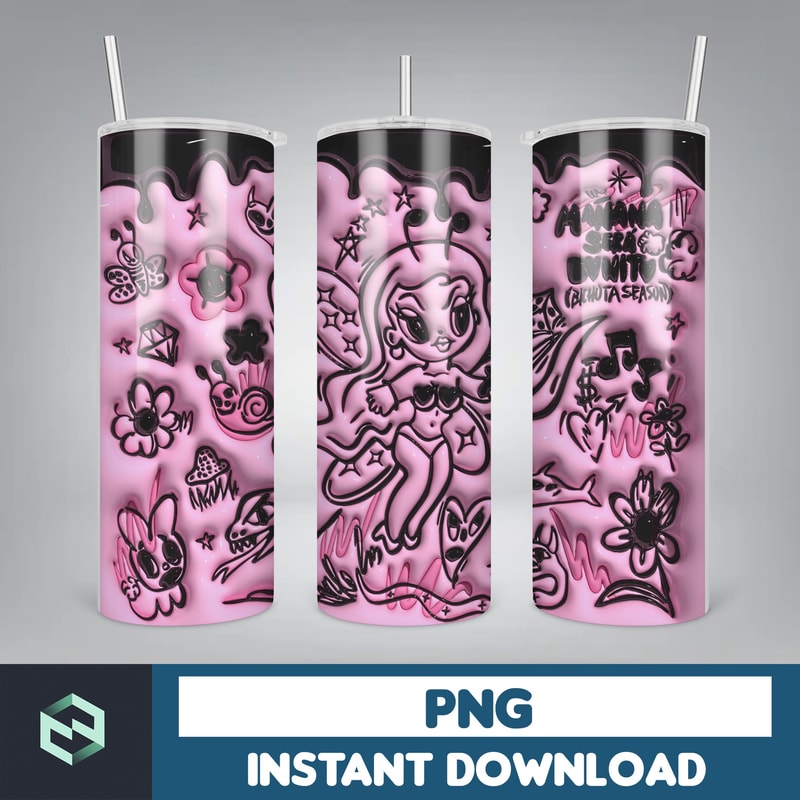 Bichota Season Coffee Skinny Tumbler 20oz Design, Manana Sera Bonito Tumbler Digital Design, Music Straight Tumbler (24).jpg