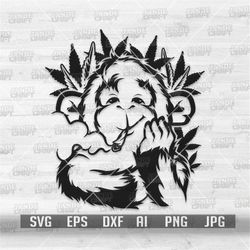 monkey smoking joint svg | smoking weed svg | cannabis svg | marijuana svg | monkey svg | monkey clipart | monkey cutfil