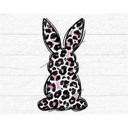 Leopard Print Bunny Svg, Png, Bunny Svg, Bunny Png, Easter Svg, Easter Png, Bunny, Easter Bunny,Rabbit,Leopard,Easter,Su
