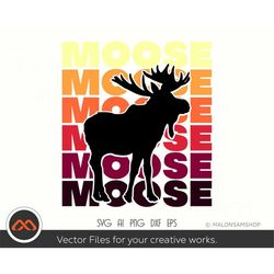 retro moose hunting svg moose hunt - hunting svg, deer svg, deer hunting svg, deer hunter svg, duck hunting svg, moose h
