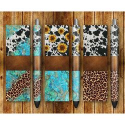 Custom Name Animal Print Pen Wraps PNG Sublimation Designs, Pen Wrap PNG, Pen Wrap Sublimate PNG, Pen Wrap Bundle Png, I