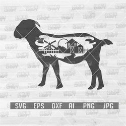 farm goat svg | farm animal svg | goat svg | goat cutfile | goat clipart | farm life svg | goat shirt svg | farm svg |
