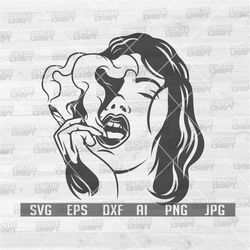 woman smoking weed svg | cannabis clipart | weed life shirt png | 420 kush cut file | marijuana stencil | rasta lady dxf