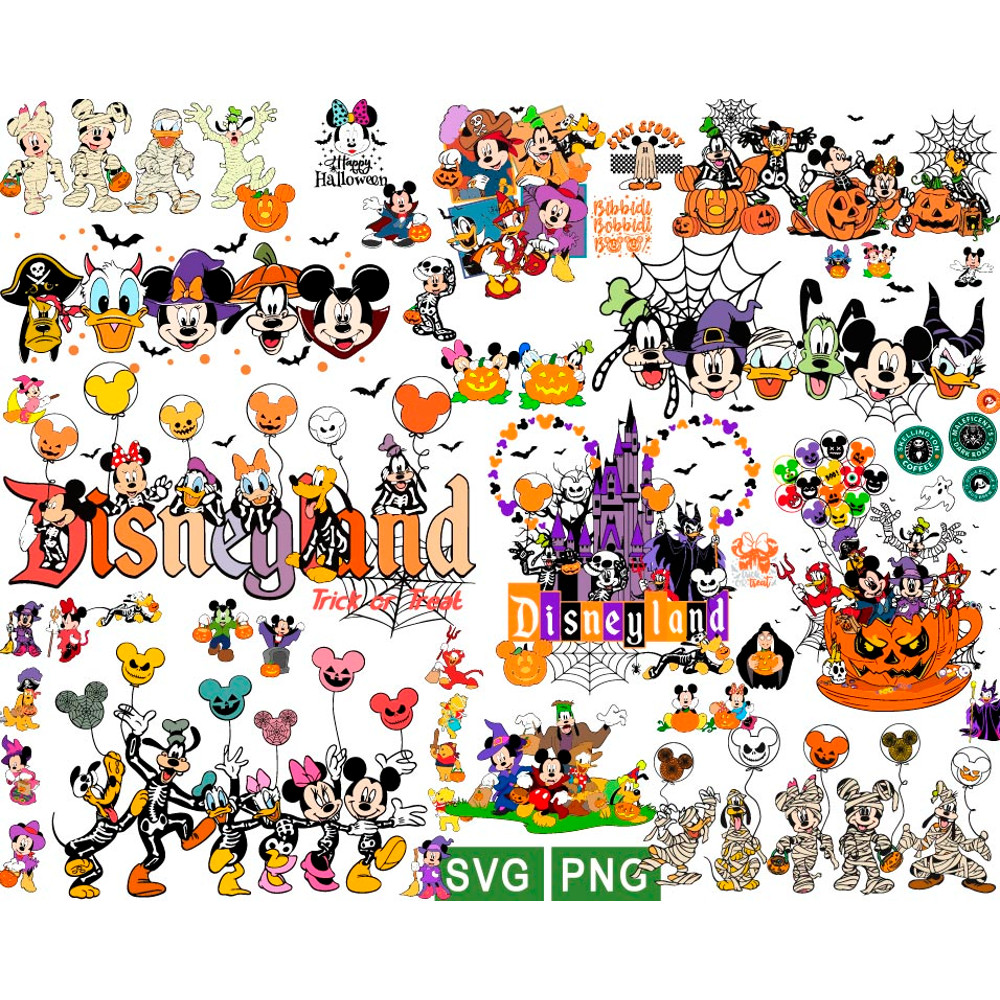 Halloween Mickey Svg, Disneyland Halloween Svg Png
