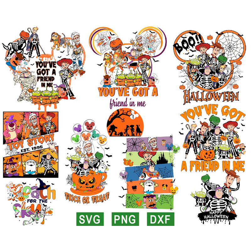 Toy Story Halloween Svg Bundle