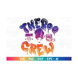 halloween svg the boo crew monsters svg halloween mummy frankenstein bride of frankenstein svg cut file cricut silhouett