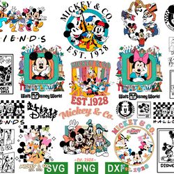 Mouse Design Svg Bundle, Mickey Friends Svg Png