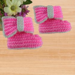 crochet baby bootie pdf pattern