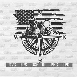 us outdoor hiking svg | compass svg | adventure svg | traveler svg | camping shirt svg | hiking clipart | outdoor cutfil