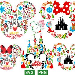 disney christmas svg, disney mickey christmas svg, mickey and minnie christmas png