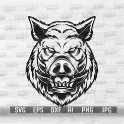 wild boar svg | forest creature stencil | wild animal clipart | forest pig cut file | angry piglet dxf | wild farm life