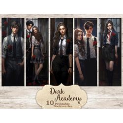 Dark Academy Bookmarks | Ephemera Printable
