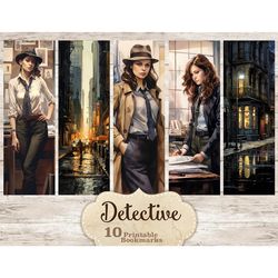 Detective Printable Paper | Bookmarks Set