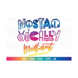 nostalgically brilliant svg 80s vibes 80s girl boy elements nostalga print cut file silhouette cricut cameo instant down