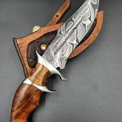 Beautifull Custom Handmade Steel Hunting Knife Fixed Blade Knife,