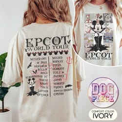 epcot world tour halloween comfort color shirt, mickey and friends halloween shirt, disneyland halloween shirt, drink ar