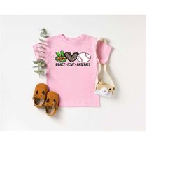 peace love baseball shirt,kid baseball dream team,baseball season tee,kids sports tee,game day vibes,baseball shirt for