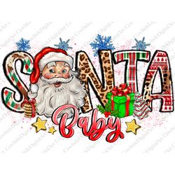 Santa baby Christmas sublimation design download, Merry Christmas png, Santa baby png, Christmas png, sublimate design d