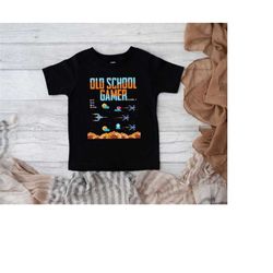 old school gamer shirt,game over back to school shirt,boys school shirt,first day of school outfit,kids back to school,g