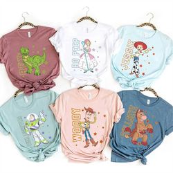 disney toy story family custom shirt, toy story characters, disney matching family shirt, family birthday gift, disneyla