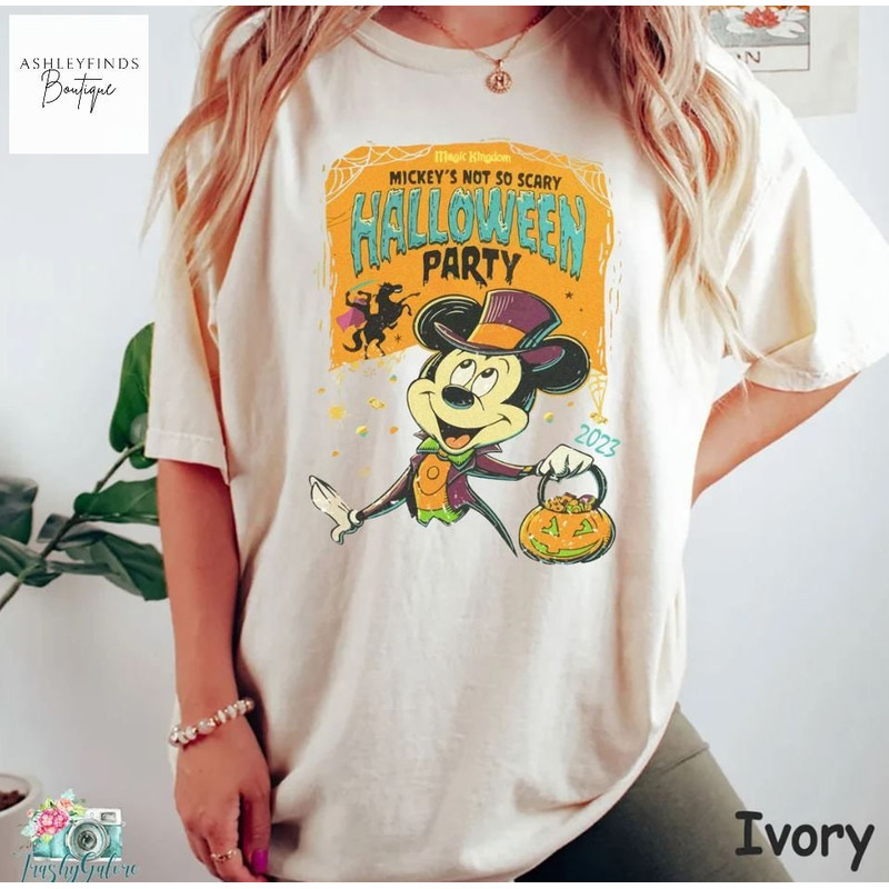 Comfort Colors Shirt Mickey's Not So Scary Halloween Party, Mickey Halloween Shirt, Disney Halloween Matching Shirt, Halloween Family Shirts - 2.jpg