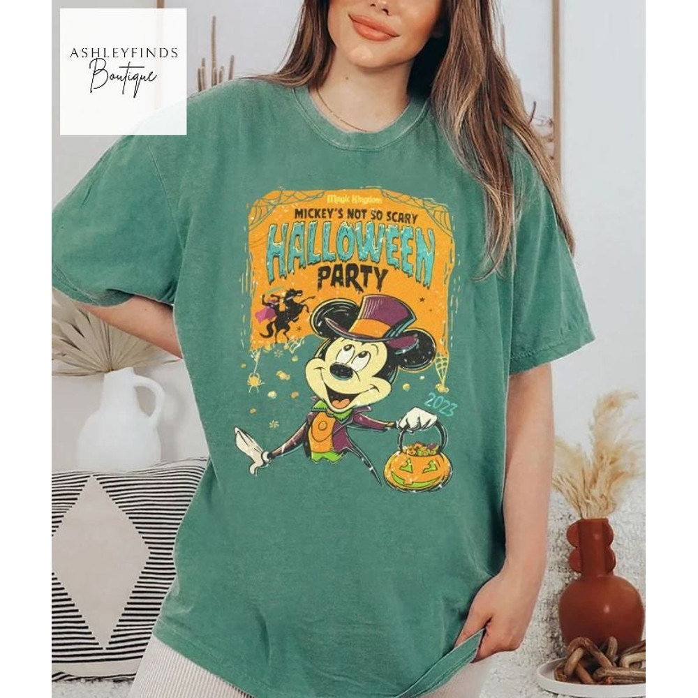 Comfort Colors Shirt Mickey's Not So Scary Halloween Party, Mickey Halloween Shirt, Disney Halloween Matching Shirt, Halloween Family Shirts - 3.jpg