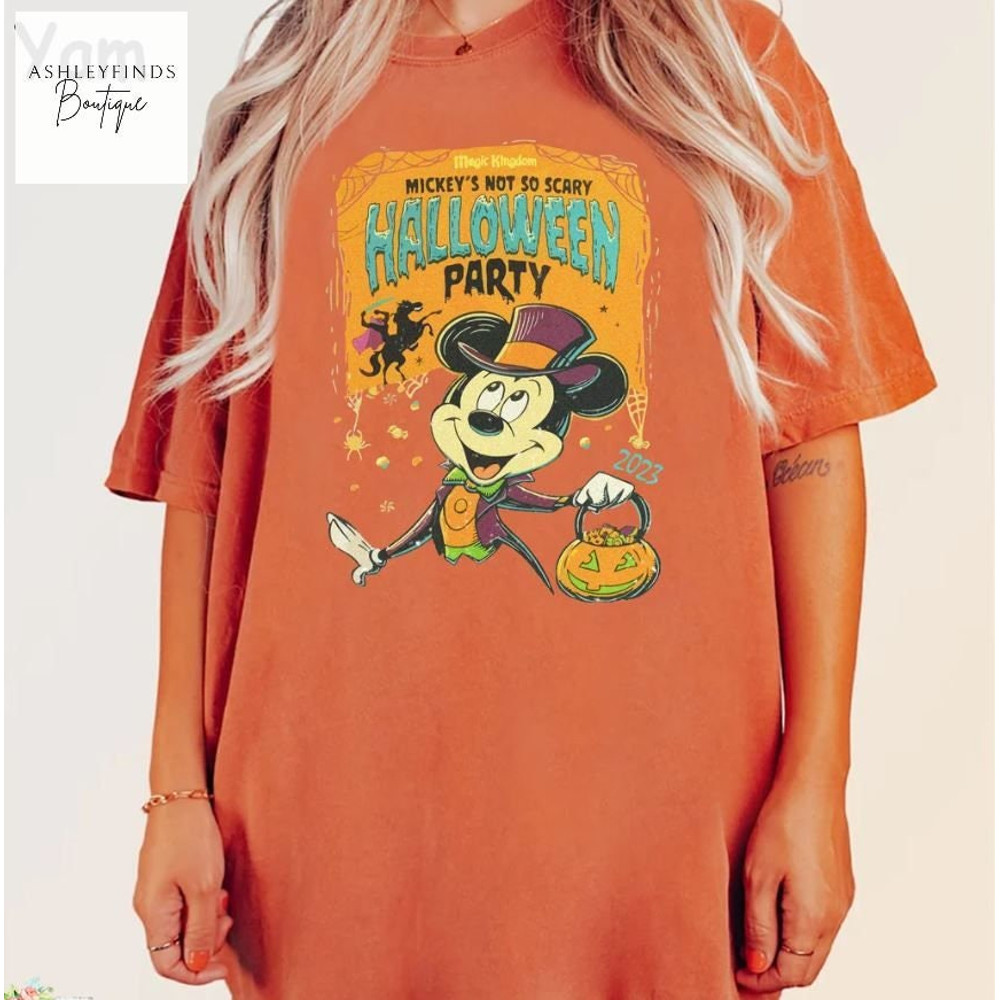 Comfort Colors Shirt Mickey's Not So Scary Halloween Party, Mickey Halloween Shirt, Disney Halloween Matching Shirt, Halloween Family Shirts - 4.jpg
