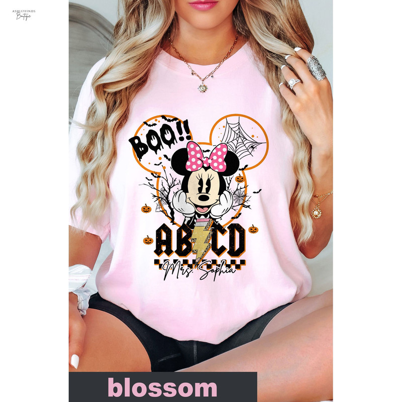 Custom Teacher Halloween Comfort Shirt, Teacher Team Shirts, Personalized School Tshirt, Teacher Gift, Customized Name Teacher Shirt - 7.jpg