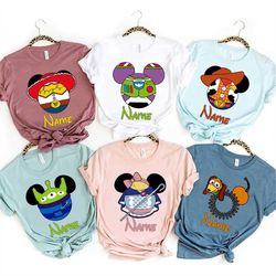 personalized disney toy story character shirt, friends shirt, birthday toy story shirt, toy story group shirt, toy story