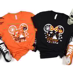 disney 2023 halloween shirt,custom disney halloween shirt,mickey minnie halloween shirt,custom family disney tshirt,hall