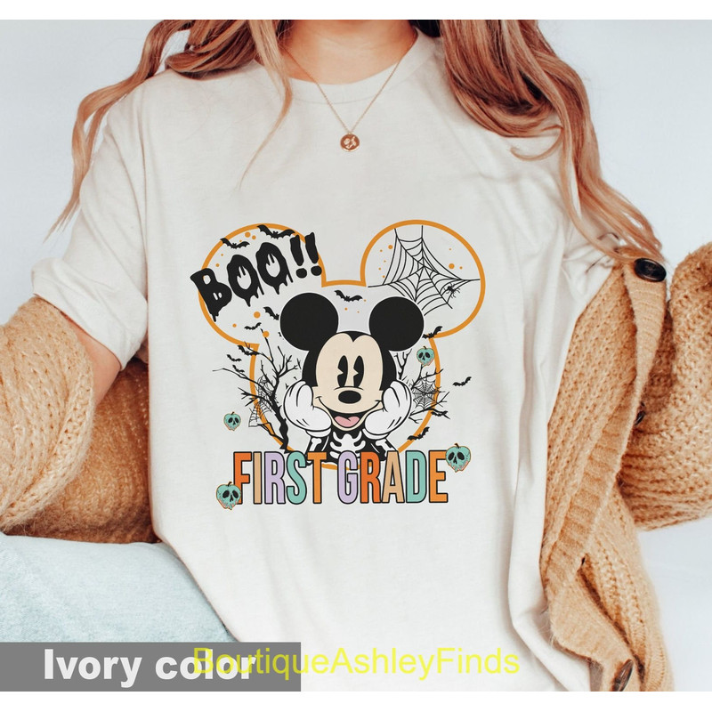 Disney Fifth Grade Halloween Shirt, Fifth Grade Teacher Shirt, 5th Grade Teacher Shirt, Disney Teacher Halloween, Grade 5 Teacher Shirt - 1.jpg