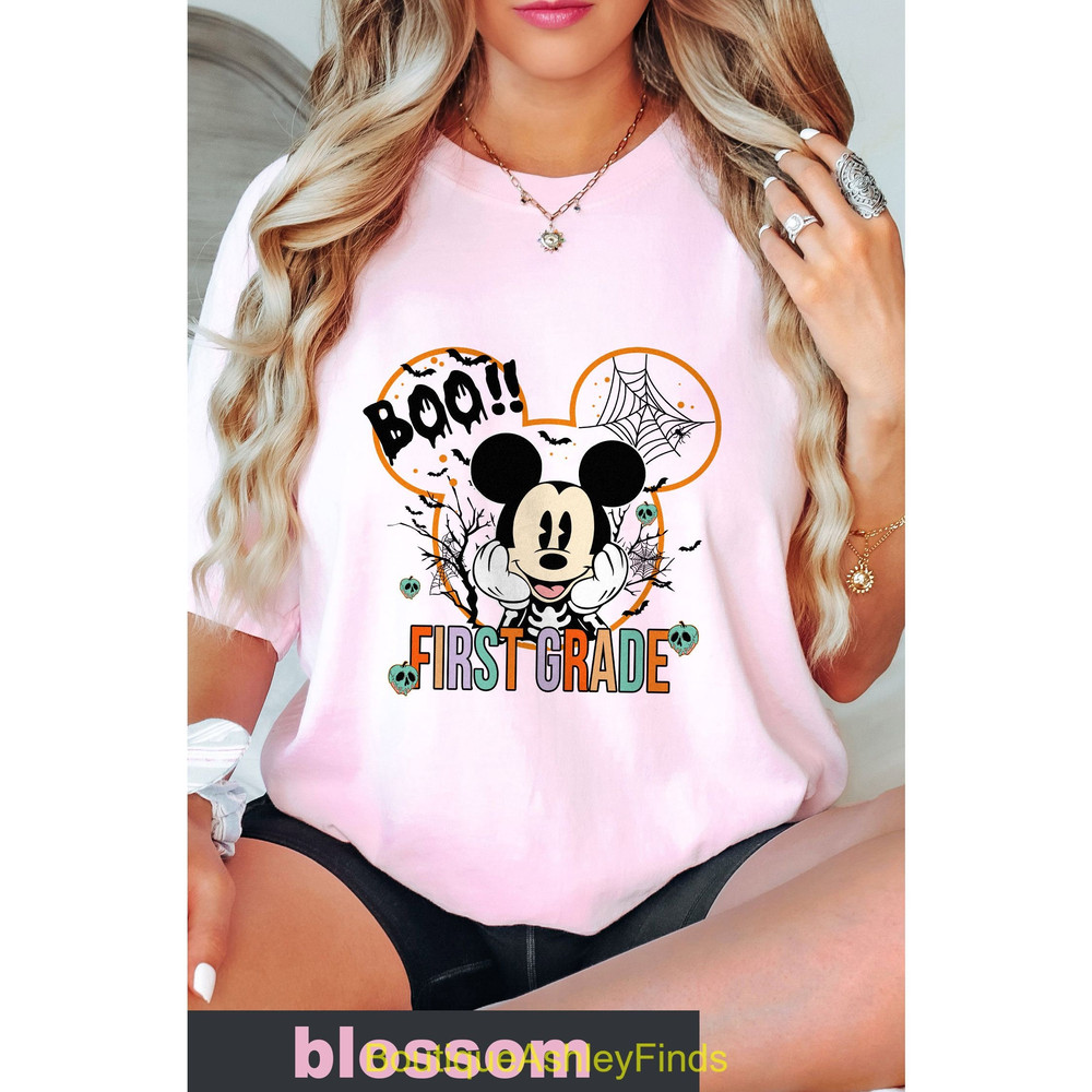 Disney First Grade Halloween Shirt, Disney Teacher Halloween, First Grade Teacher Shirt, 1st Grade Teacher Shirt, Grade 1 Teacher Shirt - 5.jpg