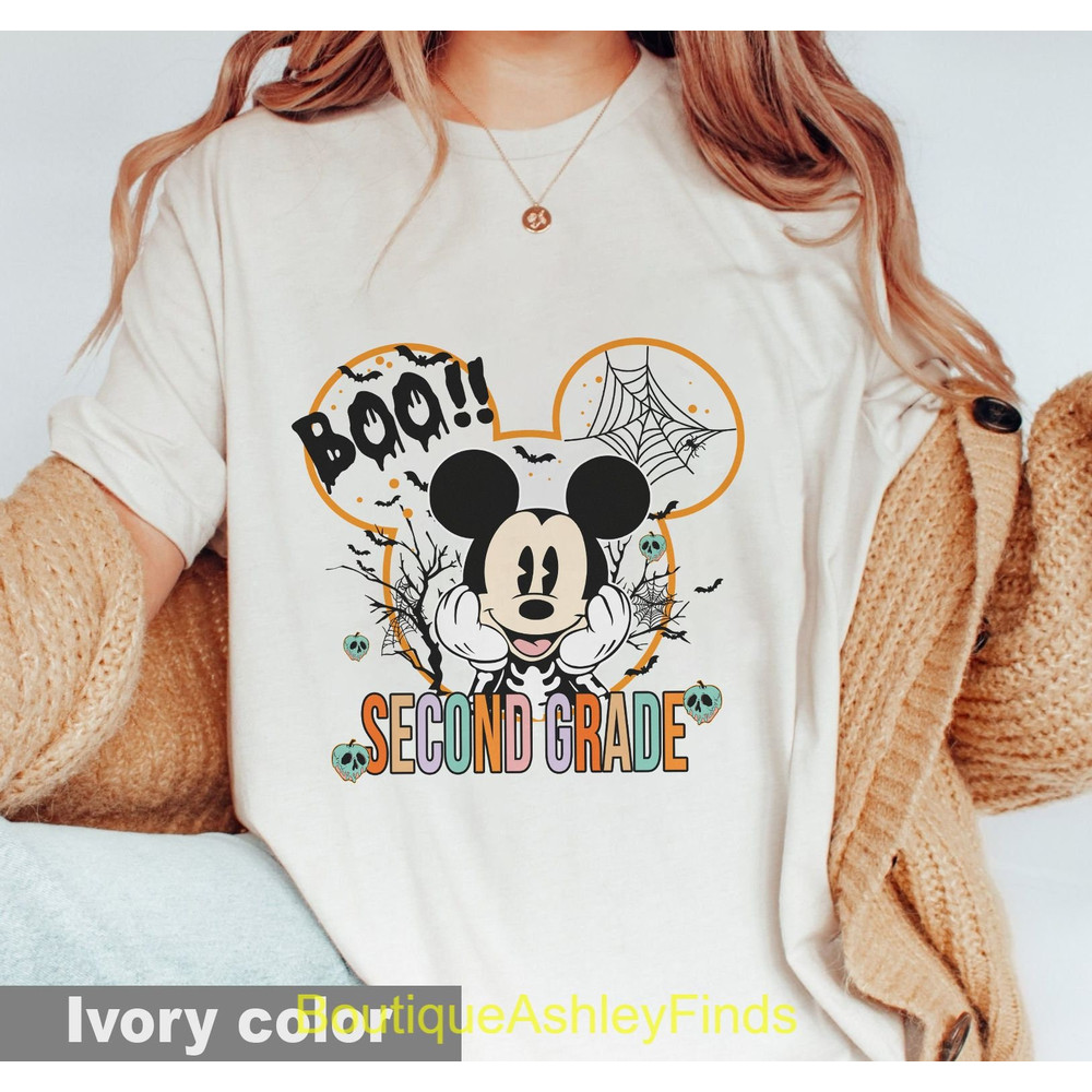 Disney Second Grade Halloween Shirt, Second Grade Teacher Shirt, Disney Teacher Halloween, 2nd Grade Teacher Shirt, Grade 2 Teacher Shirt - 1.jpg