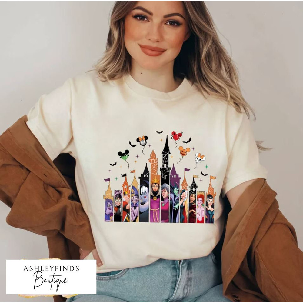 Disney Villains Shirt, Disney castle Shirt, Villains Squad Shirt, Disney Character Shirt, Disney Halloween Shirt, Halloween Party Shirt, XT - 1.jpg